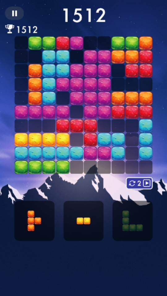 《果汁方块欢乐消除》游戏截图1