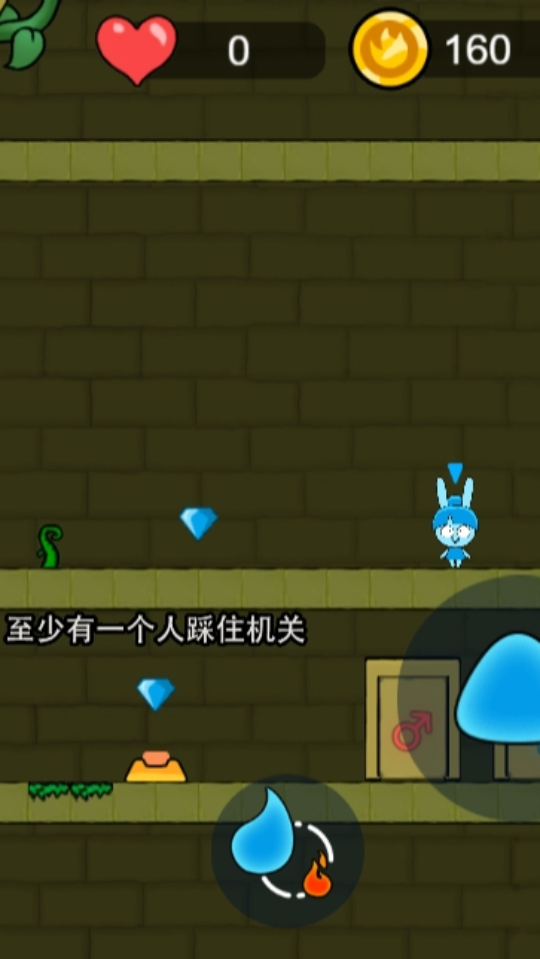 《森林冰火人勇闯神庙》游戏截图1