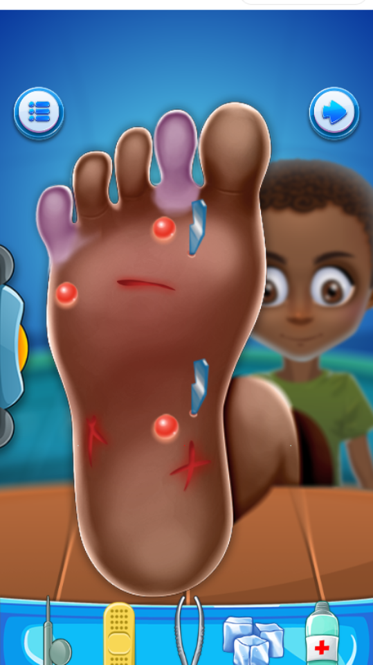 《解压修脚清洁游戏》游戏截图1