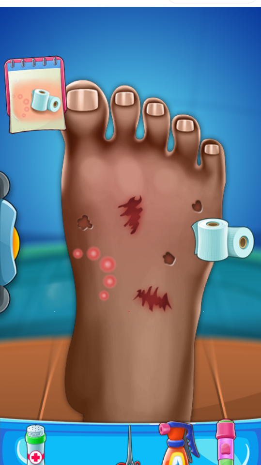 《解压修脚清洁游戏》游戏截图2