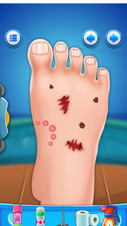 《解压修脚清洁游戏》游戏截图4
