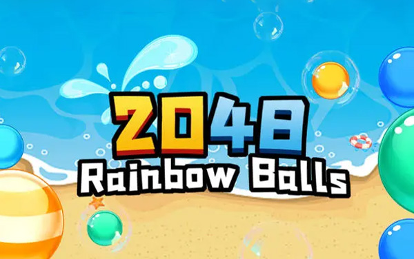 Rainbow Ball Runner 2048