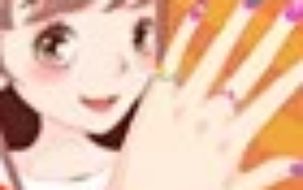 女孩的漂亮指甲