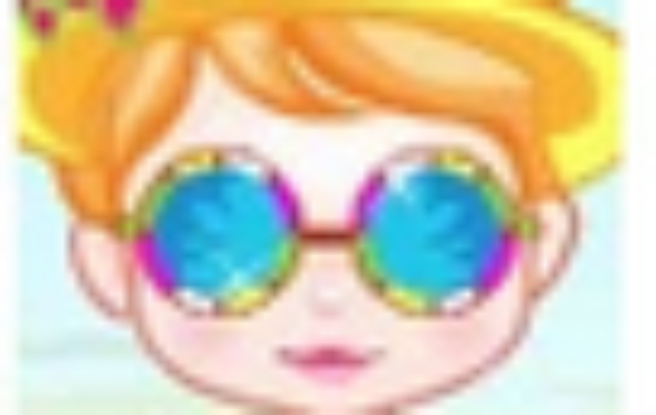 宝贝和妈妈去沙滩