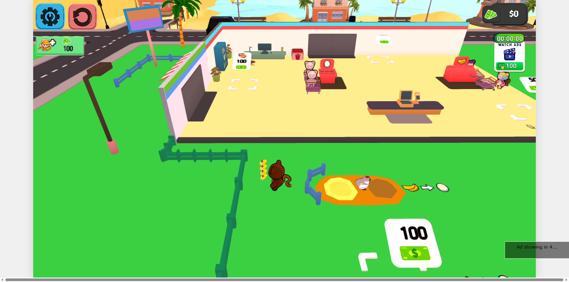 《Mini Monkey Mart》游戏截图3