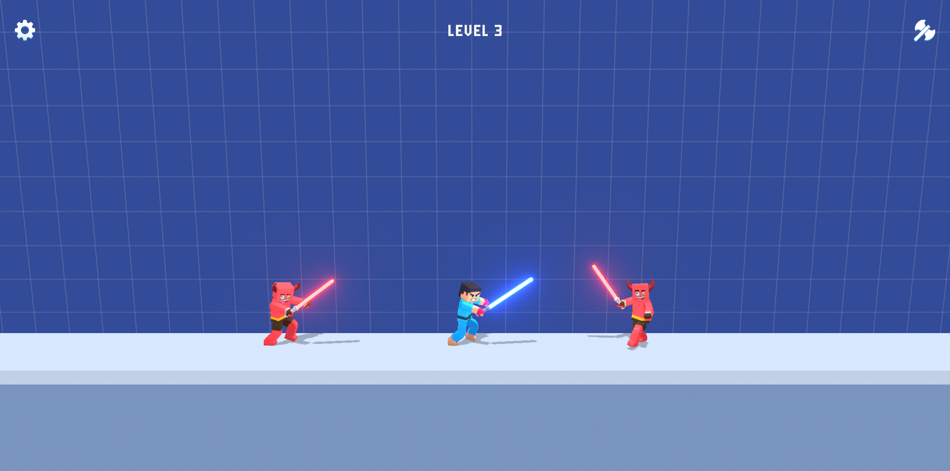 《3D Block Gladiator Sword Draw》游戏截图2