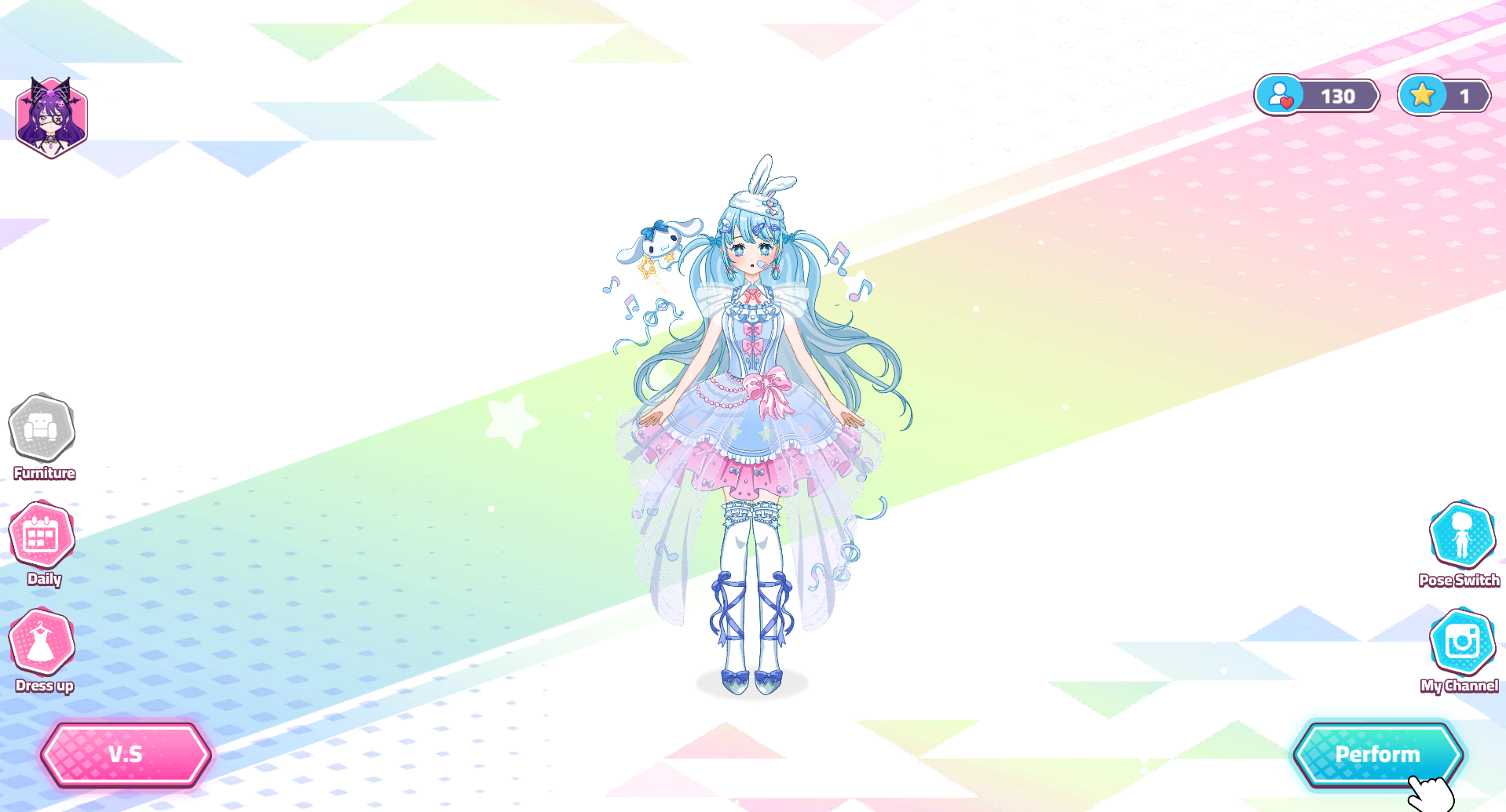 《Idol Livestream: Doll Dress Up》游戏截图1