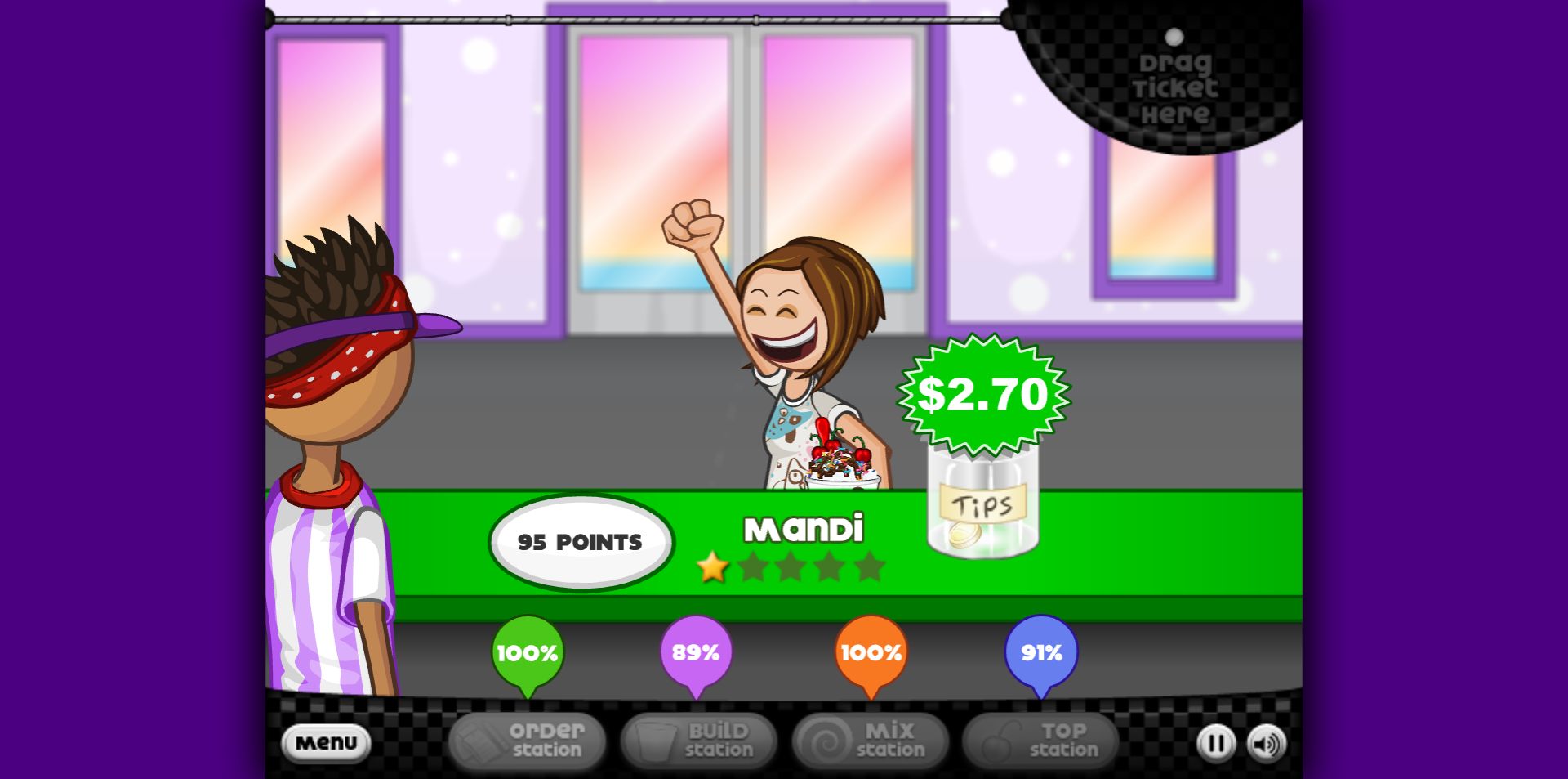 《Papa's Freezeria》游戏截图2