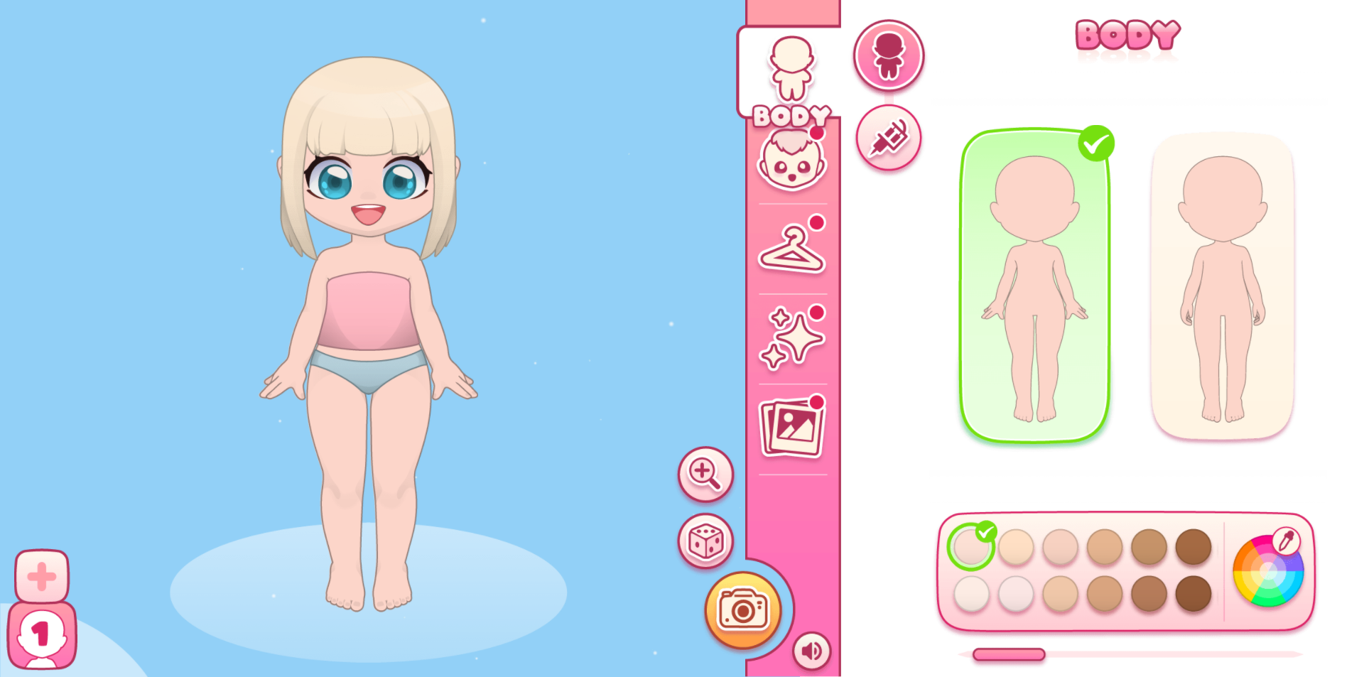 《SnapStyle Dress Up》游戏截图1