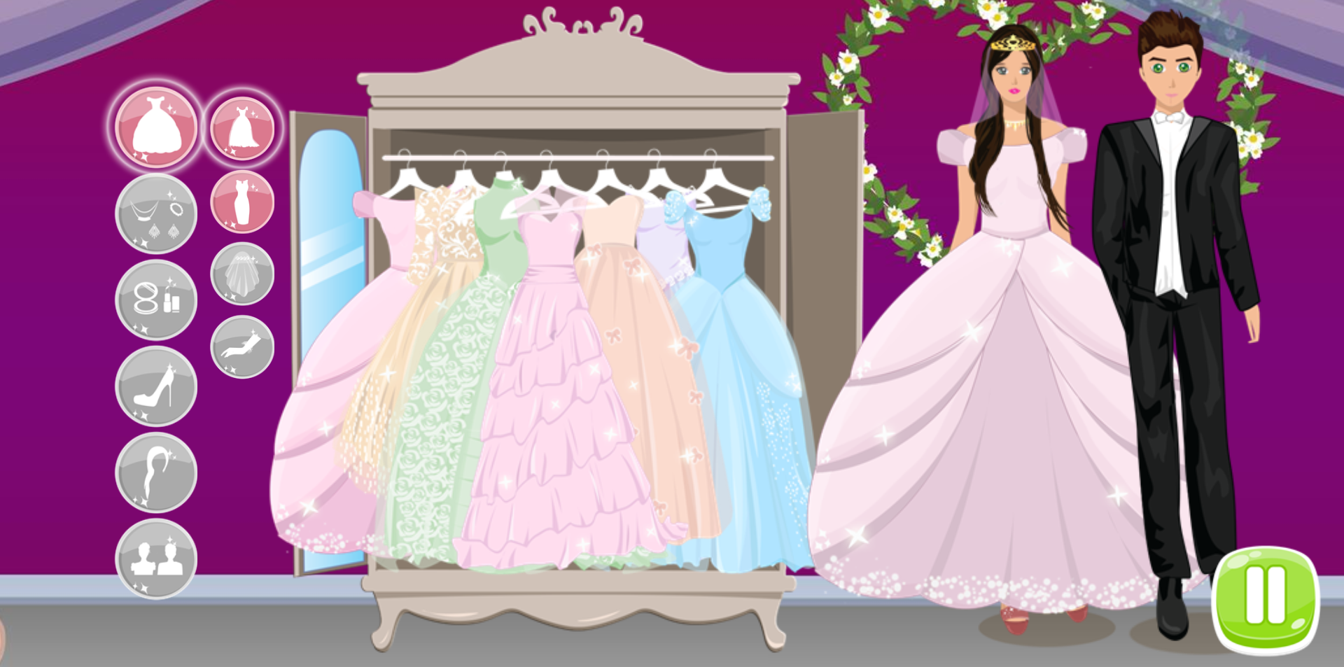 《Wedding Dress Up》游戏截图1