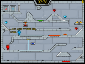 《Fireboy and Watergirl 3 Ice Temple》游戏截图2