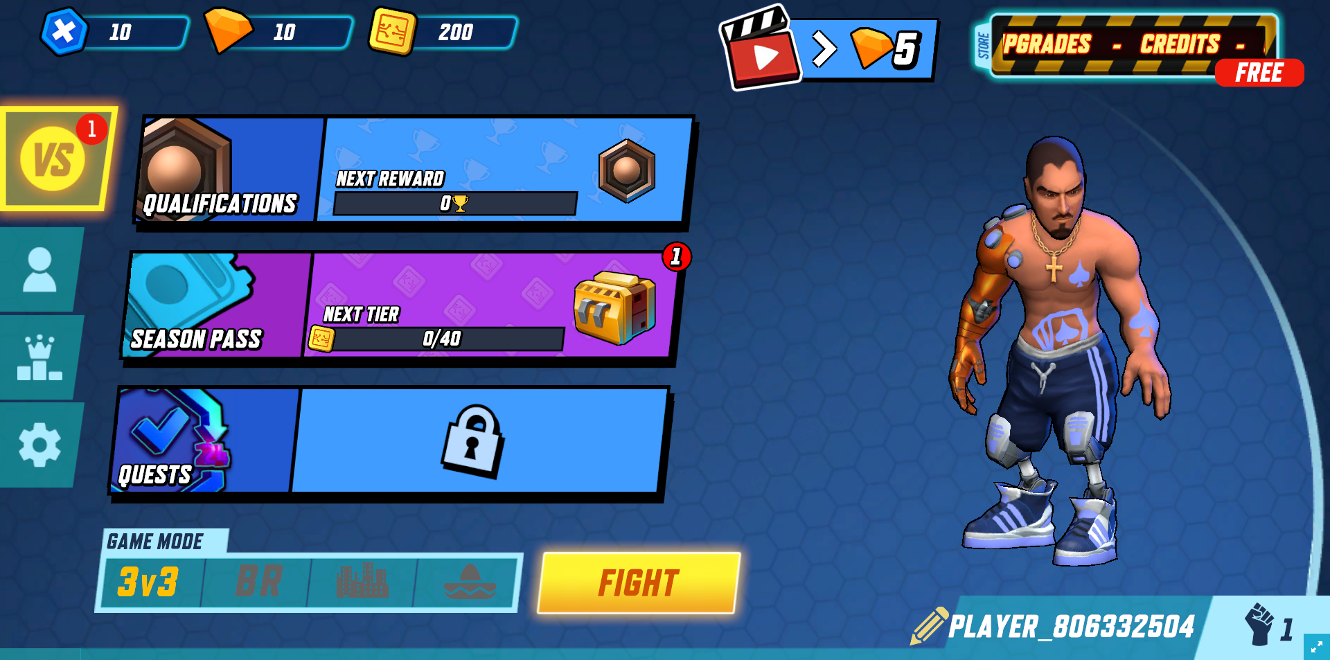 《Gridpunk - 3v3 Battle Royale》游戏截图1