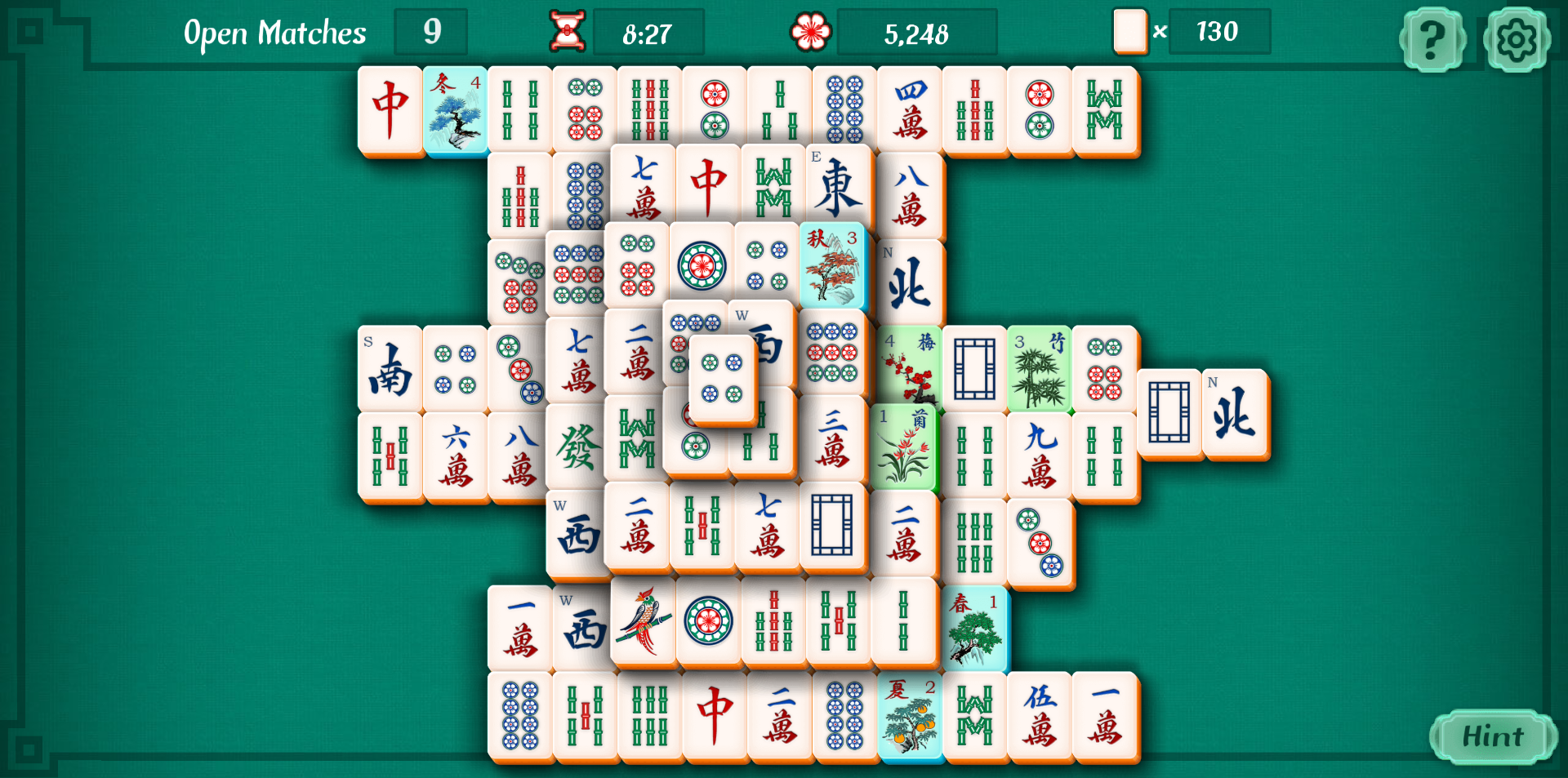 《Mahjongg Solitaire》游戏截图2