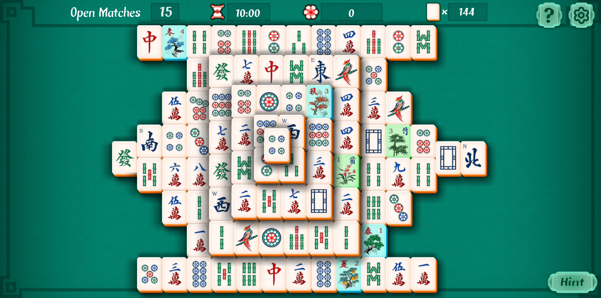 《Mahjongg Solitaire》游戏截图1