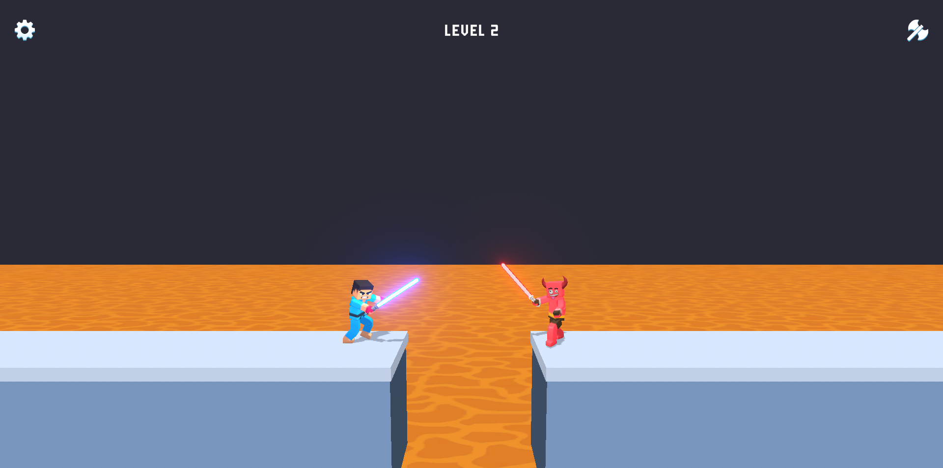 《3D Block Gladiator Sword Draw》游戏截图1