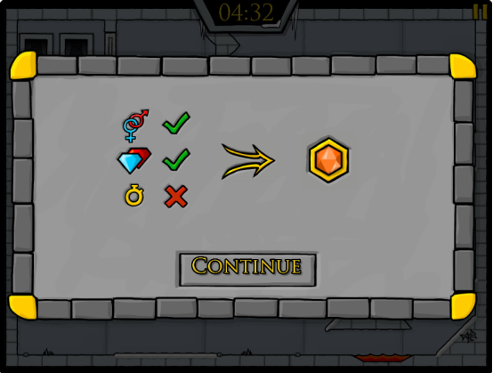 《Fireboy and Watergirl 3 Ice Temple》游戏截图3