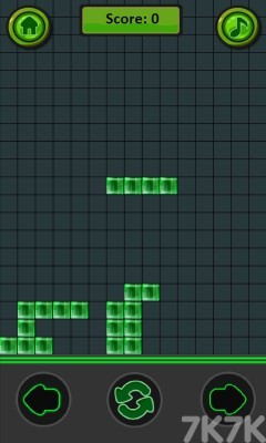 《绿色俄罗斯方块》游戏截图1 《绿色俄罗斯方块》游戏截图1