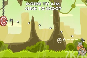 《原始人石斧打靶》游戏截图1 《原始人石斧打靶》游戏截图1