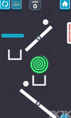 《画线引白球》游戏截图2