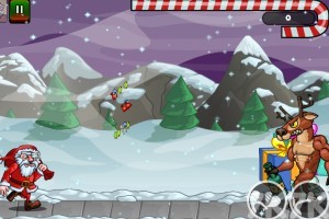 《圣诞老人往前冲》游戏截图1 《圣诞老人往前冲》游戏截图1