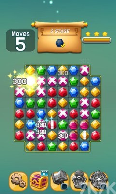 《宝石块对对碰》游戏截图2 《宝石块对对碰》游戏截图2