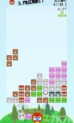 《动物俄罗斯方块》游戏截图2 《动物俄罗斯方块》游戏截图2