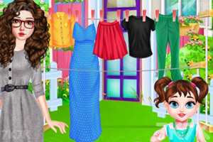 《泰勒宝贝洗衣服》游戏截图1 《泰勒宝贝洗衣服》游戏截图1