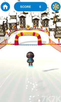 《滑雪竞赛》游戏截图1 《滑雪竞赛》游戏截图1