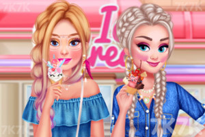 《姐妹爱吃冰淇淋》游戏截图1 《姐妹爱吃冰淇淋》游戏截图1