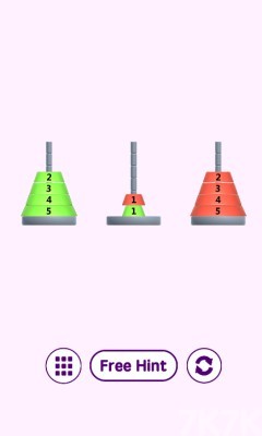 《彩色汉诺塔》游戏截图2 《彩色汉诺塔》游戏截图2