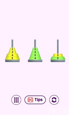 《彩色汉诺塔》游戏截图4 《彩色汉诺塔》游戏截图4