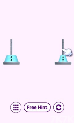 《彩色汉诺塔》游戏截图1 《彩色汉诺塔》游戏截图1