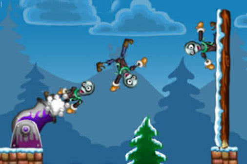 大炮射僵尸冬季版H5版