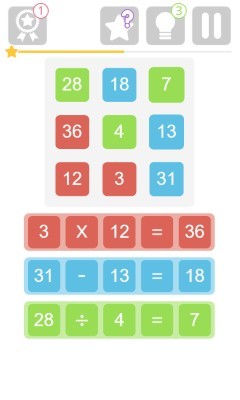 《求解数学题》游戏截图2 《求解数学题》游戏截图2