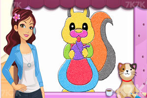 《贝蒂的手工沙画》游戏截图2