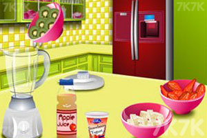 《水果冰沙》游戏截图1 《水果冰沙》游戏截图1