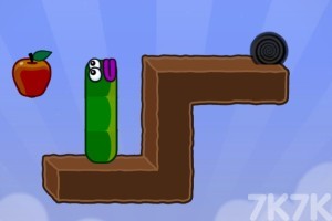 《爱吃的苹果虫》游戏截图1