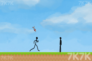 《火柴人躲避火箭》游戏截图1 《火柴人躲避火箭》游戏截图1