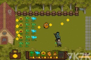 《像素植物大战僵尸》游戏截图2 《像素植物大战僵尸》游戏截图2