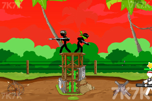 《黑白火柴人大战无敌版》游戏截图1 《黑白火柴人大战无敌版》游戏截图1