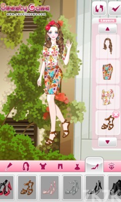 《时尚碎花裙》游戏截图3 《时尚碎花裙》游戏截图3