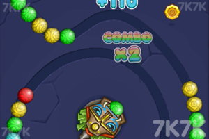 《五彩弹珠祖玛》游戏截图3 《五彩弹珠祖玛》游戏截图3