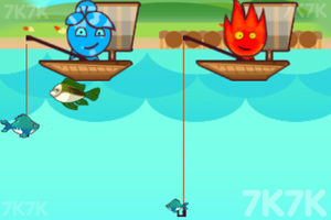 《森林冰火人钓鱼》游戏截图2 《森林冰火人钓鱼》游戏截图2