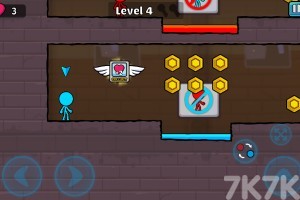 《红蓝火柴人冒险》游戏截图4 《红蓝火柴人冒险》游戏截图4