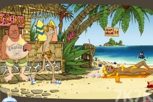 《墨菲定律之度假海滩H5》游戏截图1 《墨菲定律之度假海滩H5》游戏截图1