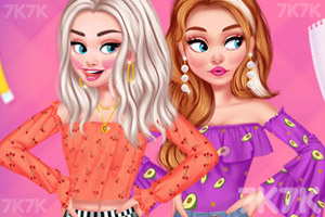 《设计露肩上衣》游戏截图1 《设计露肩上衣》游戏截图1