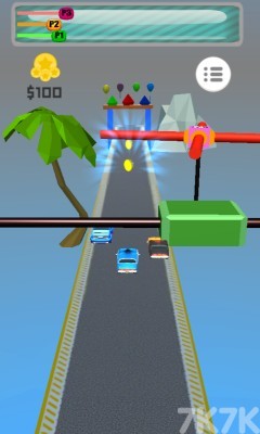 《卡通赛车障碍赛》游戏截图1 《卡通赛车障碍赛》游戏截图1