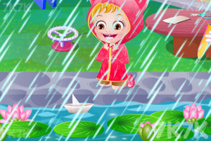 《可爱宝贝雨天玩耍》游戏截图5 《可爱宝贝雨天玩耍》游戏截图5