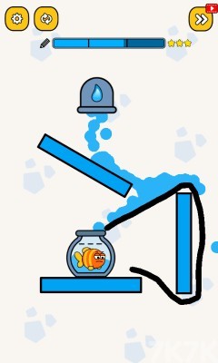 《画线救小鱼》游戏截图4 《画线救小鱼》游戏截图4