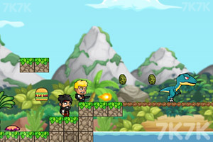 《迪诺兄弟丛林冒险》游戏截图2 《迪诺兄弟丛林冒险》游戏截图2